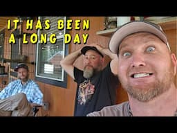 PRODUCTIVE DAY ON THE MOUNTAIN tiny house homesteading off-grid cabin build DIY HOW TO sawmill