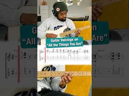 Guitar Voicings on “All the Things You Are” #jazz #music #guitar #jazzguitar #guitarist