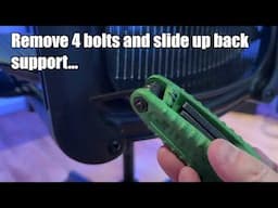 HERMAN MILLER ARM REPAIR from a BROKEN BOLT (HOW TO)
