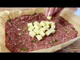 Omas einfaches Rezept wird alle Ihre Gäste überraschen! Fleischrolle!