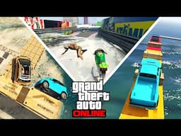 COURSE IMPOSSIBLE DANS L'EAU, HARD PARKOUR SANDKING ET PANTO ! (GTA ONLINE COURSES IMPOSSIBLES)