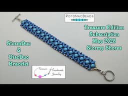 StormDuo & DiscDuo Bracelet | Potomac Beads Treasure Edition Subscription | May 2025 | Stormy Shores