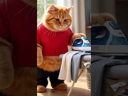 Kucing menjadi tukang loundry #ai#shortsviral #catlovers #trendingshorts