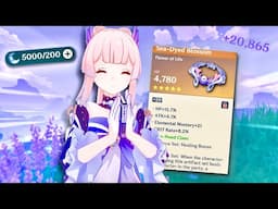 farming the PERFECT artifacts for Kokomi (genshin impact)