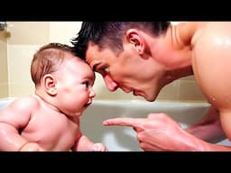 Adorable Baby & Funny Dad Moments Compilation - Funny Babies Video || COOL PEACHY🍑
