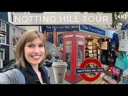 NOTTING HILL TOUR | Portobello Road, Film Locations, where to visit London [4K]