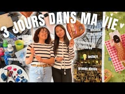 3 JOURS dans ma VIE 🎬📚 lecture, festival du livre, événements, grande dictée, soleil et crêpe 🌞