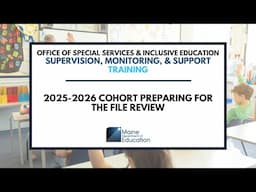 2025-2026 Preparing for the File Review