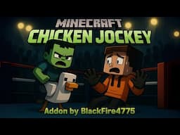 Addon Chicken Jockey dari Minecraft Movie! Ketika Bayi Zombie & Ayam Jadi Mesin Pemburu!