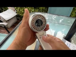 Mini Portable Fan with LED Display, 5-Speed Handheld Turbo Fan