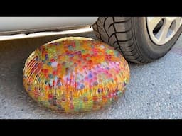 BIG ORBEEZ COCA COLA BALLOON VS CAR, Coca Cola Zero, PowerAde, Fanta, Sprite, Fruko and Mentos Diff
