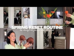 spring reset vlog: deep cleaning, trader joes, closet refresh, clothing haul