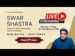 Swar Shastra Live  Batch Class Video  Intro  Day 1