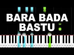 KAJ - Bara Bada Bastu - Piano Tutorial