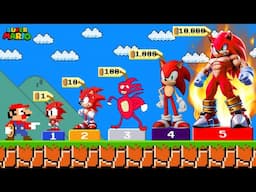 Super Mario Bros., But Mario Can Buy All Fire Sonic Forms in Sonic the Hedgehog!