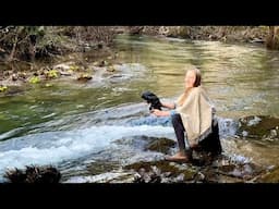 Simple Life in the Woods: Fixing Wood Cabin & Hiking to Hidden Waterfalls