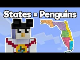 Every U.S. State as a Minecraft Penguin