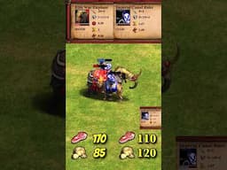 Elite War Elephant vs 2 Imperial Camel Riders | The Three Kingdoms | AoE2 #Shorts
