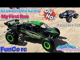 New Traxxas FunCo Sand Rail RC Unboxing Set Up & First Run & It Broke In Minutes? Why