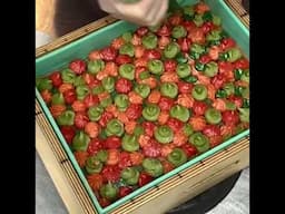 Apple Garland 🍎🍏 Cold Process Soap #shorts #soap #soapmaking