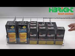 Plastic Stopper Supermarket Shelves Display Rack Gravity Roller.