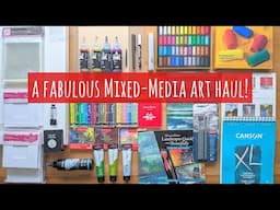 Trying Out Fun New Mixed-Media Art Supplies & Art Book Haul! Holbein Acrylic Inks, New Neocolor 2's