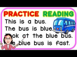 EASY READING TUTORIAL FOR KIDS | LEARN TO READ | PRACTICE READING ENGLISH KINDER GRADE1,2,3