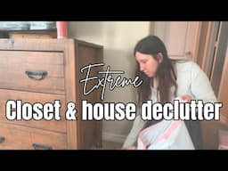 CLOSET & HOUSE DECLUTTER | NEW ROOM PLANS | Minimalist Christian Mom ￼