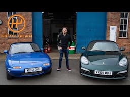 Mazda MX-5 vs Porsche Boxster: Second Hand Heroes | Fifth Gear