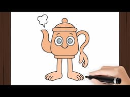 How To Draw a TA TA TA TA SAHUR I Easy