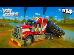 ¡Sacando AGUA DEL RIO para LOS ANIMALES DE LA FINCA! | Farming Simulator 25