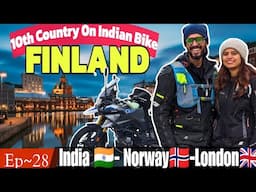 Ep~28 Frist day in FINLAND on INDIAN bike | Exploring Helsinki 🏍️