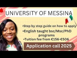 UNIVERSITY OF MESSINA 🇮🇹|ADMISSION 2025|BSC & MSC PROGRAMS|STUDY IN ITALY🇮🇹
