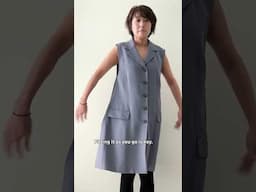 How to turn a thrifted blazer into a chic vest dress
