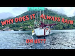 WE'RE MOVING IN THE RAIN AGAIN | MOORING OUR LIVEABOARD SAILBOAT | PAGO PAGO HARBOR, AMERICAN SAMOA