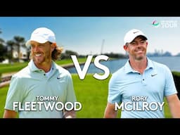 Tommy Fleetwood vs Rory McIlroy | Every Shot Of Back Nine | Dubai Invitational