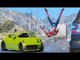 GTA 5 Spiderman Funny Moments - Funny Gameplay Fails Compilation (20 minutes of Best Ragdolls) #10
