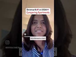 Denmark vs USA | How big are apartments  #denmark #usa #shorts
