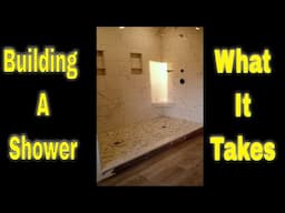 Lots of tiling tips. Tile Shower Build. What it TAKES.