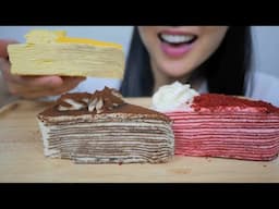 CREPE CAKE (ASMR EATING SOUNDS) NO TALKING | SAS-ASMR