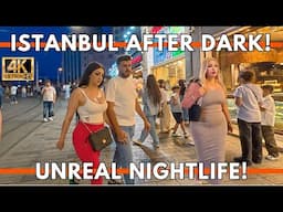 Istanbul Turkey 2025 Nightlife Walk | Crazy Night Scenes in Taksim & Istiklal Street 4K Walking Tour