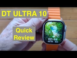 DTNo.1 DT ULTRA 10 Apple Watch Ultra Shaped BT Calling 4GB Music always-on Smartwatch: Quick Review
