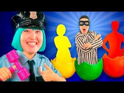 PoliceGirl is Pregnant 👮‍♂️🚓🚨 | Surprise Eggs Kids Song + MORE Lights Kids Song