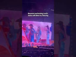 Beyoncé performing Levii’s Jeans with Blue Ivy Dancing Cowboy Carter Night One Los Angeles #blueivy