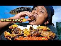 Pedas Nagih BIAWAK + Sambal Jeruk , MUKBANG BIAWAH Hasil Tangkapan Hari Ini