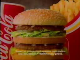 McDonalds (1991) Television Commercial - The Big Mac