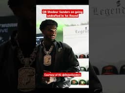 QB Shedeur Sanders on Going Undrafted in First Round | 2025 NFL Draft