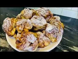 🌸 Flower Roll Cinnamon Rolls | Beautiful & Delicious Homemade Pastry 🌸- How to Make Easy