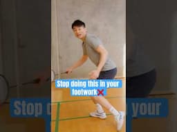 Learn how to recover in your footwork #badminton #basicfeather #badmintontraining #badmintonfootwork
