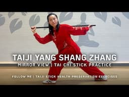 Tai Chi Stick | Taiji Yang Sheng Zhang | Follow Me Mirror Version | 太极养生杖